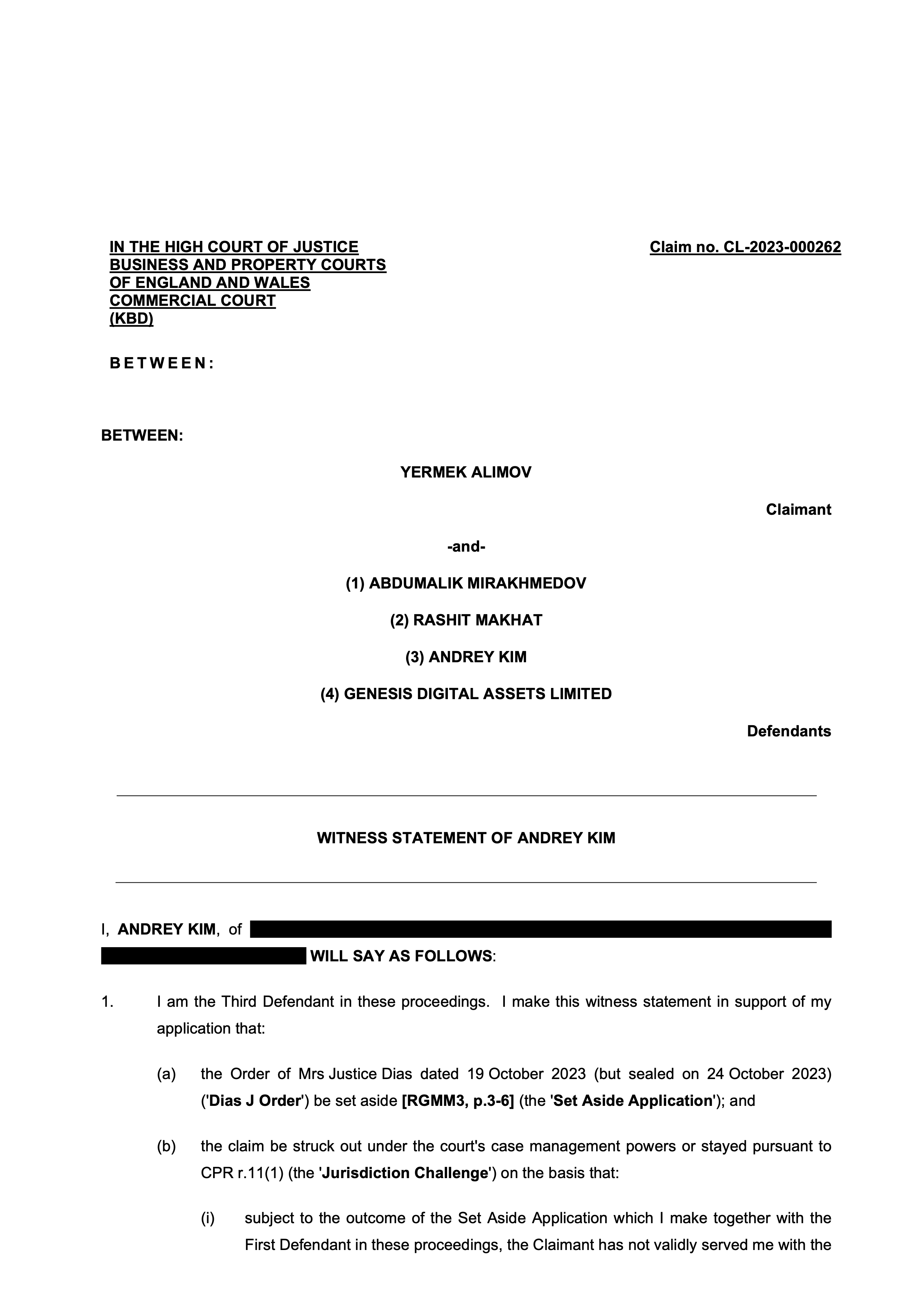 Свидетельские показания AK